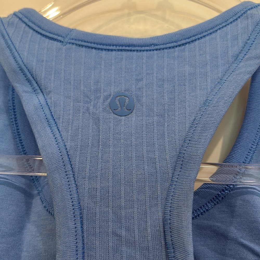 Lululemon Blue Ribbed Tank Top - Picture 2 of 2